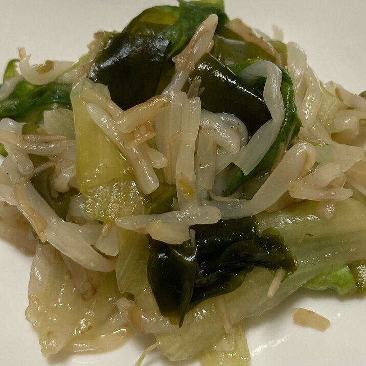 ★電子レンジレシピ★【もやしとわかめの酢の物】